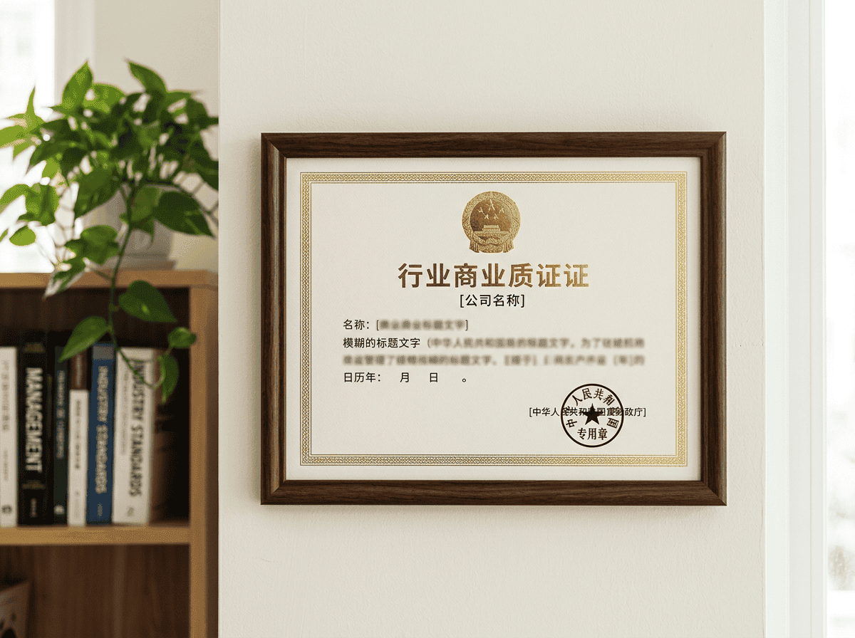 行业许可证书